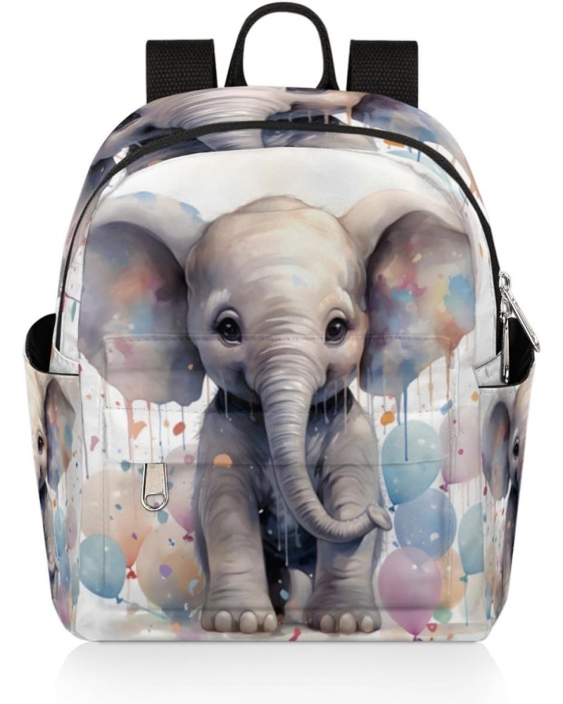 Balloon Elephant Small Backpack for Women Ladies Mini Backpack Travel Casual Backpack Purse Satchel Daypack $19.16 Backpacks