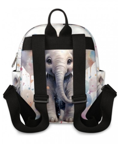 Balloon Elephant Small Backpack for Women Ladies Mini Backpack Travel Casual Backpack Purse Satchel Daypack $19.16 Backpacks