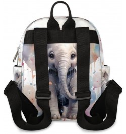 Balloon Elephant Small Backpack for Women Ladies Mini Backpack Travel Casual Backpack Purse Satchel Daypack $19.16 Backpacks