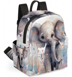 Balloon Elephant Small Backpack for Women Ladies Mini Backpack Travel Casual Backpack Purse Satchel Daypack $19.16 Backpacks