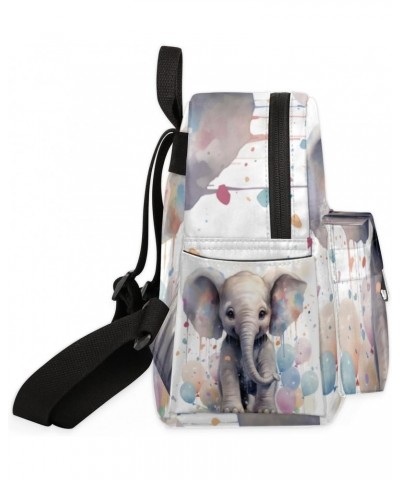 Balloon Elephant Small Backpack for Women Ladies Mini Backpack Travel Casual Backpack Purse Satchel Daypack $19.16 Backpacks