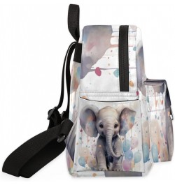 Balloon Elephant Small Backpack for Women Ladies Mini Backpack Travel Casual Backpack Purse Satchel Daypack $19.16 Backpacks