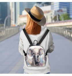 Balloon Elephant Small Backpack for Women Ladies Mini Backpack Travel Casual Backpack Purse Satchel Daypack $19.16 Backpacks