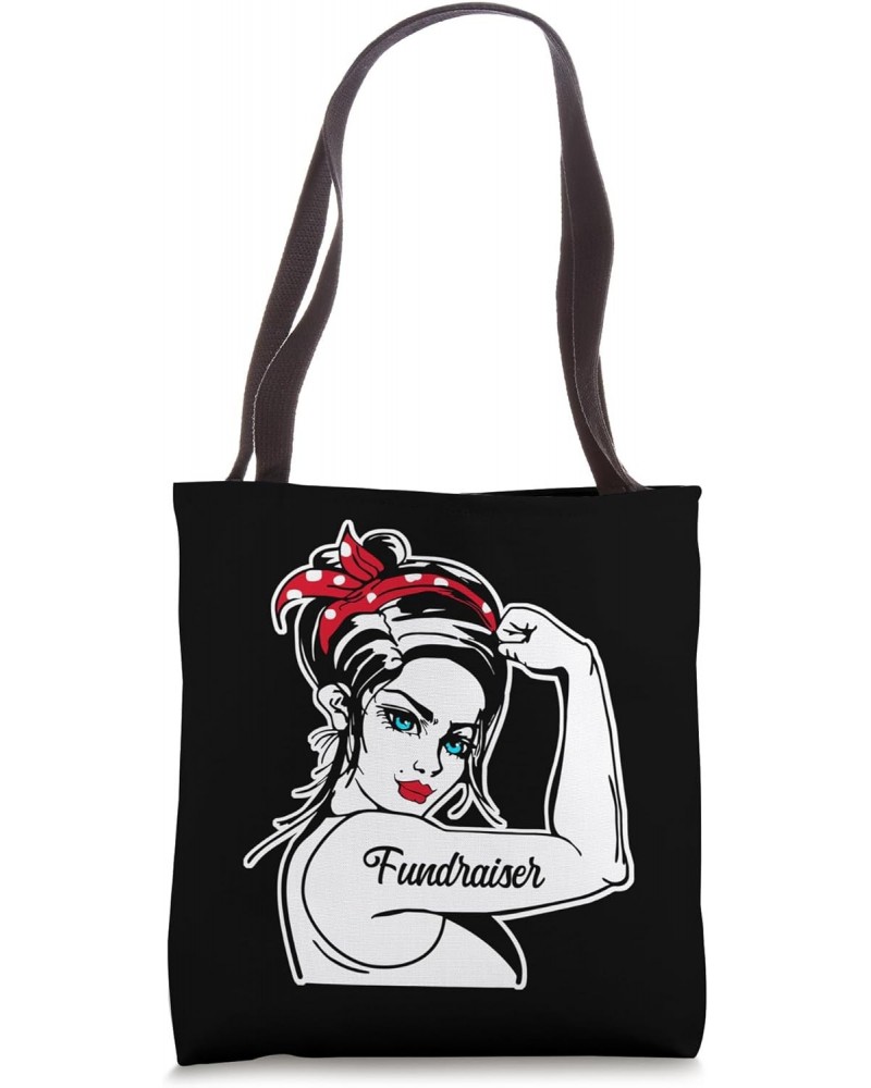 Female Fundraiser Rosie The Riveter Pin Up Girl Fundraiser Tote Bag $12.53 Totes