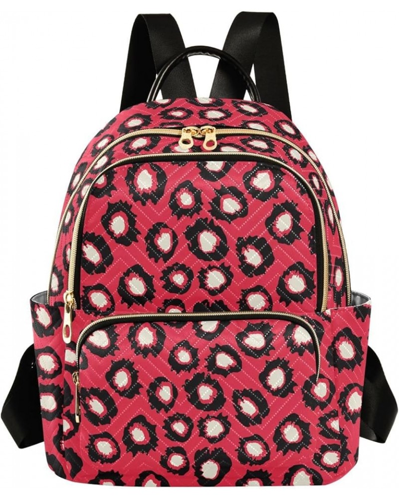 Red Spots Women Backpack Purse Shoulder Bag Color Medium $13.53 Backpacks