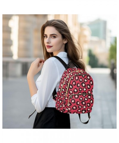 Red Spots Women Backpack Purse Shoulder Bag Color Medium $13.53 Backpacks