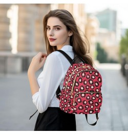 Red Spots Women Backpack Purse Shoulder Bag Color Medium $13.53 Backpacks