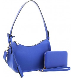 Retro Vintage Small Casual Party Clutch Purse Shoulder Bag Crossbody Set - French-blue (Royal-blue) $11.32 Clutches