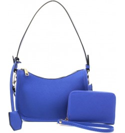 Retro Vintage Small Casual Party Clutch Purse Shoulder Bag Crossbody Set - French-blue (Royal-blue) $11.32 Clutches