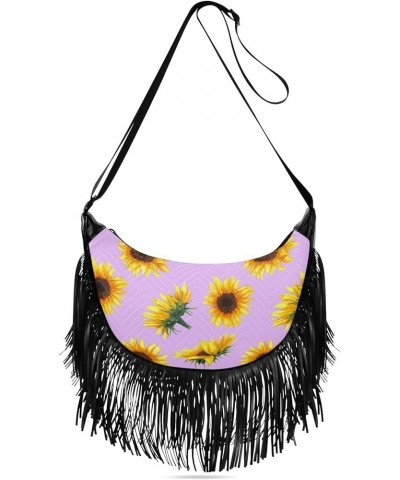 Women Fringe Tassel Cross Body Bag Leisure Shoulder Bag Color275 $10.80 Crossbody Bags