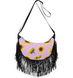 Women Fringe Tassel Cross Body Bag Leisure Shoulder Bag Color275 $10.80 Crossbody Bags