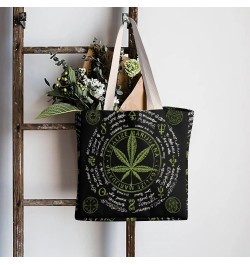 Cool Vintage Weed Marijuana Smoke CanvasTote Bag for Women Girl Canvas Shoulder Handbags Cute Large Purse $13.51 Totes