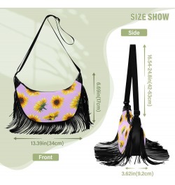 Women Fringe Tassel Cross Body Bag Leisure Shoulder Bag Color275 $10.80 Crossbody Bags