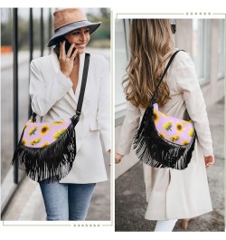 Women Fringe Tassel Cross Body Bag Leisure Shoulder Bag Color275 $10.80 Crossbody Bags