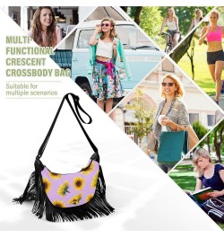 Women Fringe Tassel Cross Body Bag Leisure Shoulder Bag Color275 $10.80 Crossbody Bags