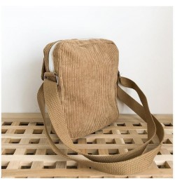 Cute Kawaii Corduroy Bear Off Shoulder Aesthetic Crossbody Bag for Women Girls White $12.53 Shoulder Bags