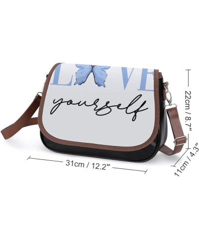 Fashion Crossbody Bags Women's Shoulder Bags Classic City Leather Satchels Hobo Bags Live Blue Butterfly Color5 $27.99 Crossb...