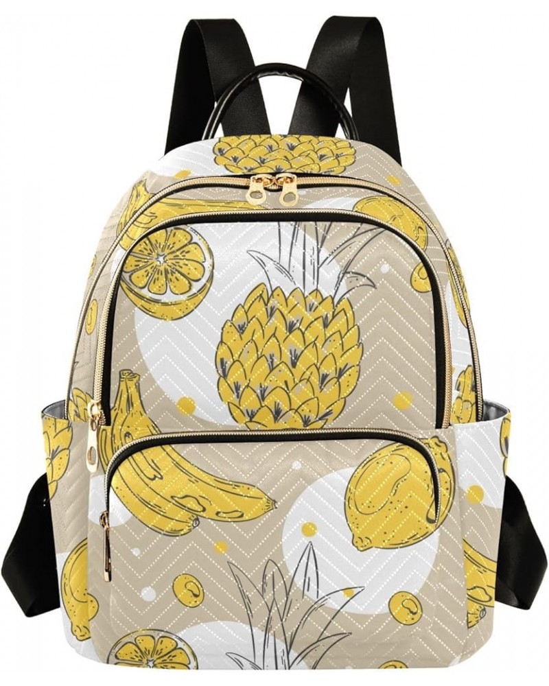 Peach Fruit Pattern Women's Backpack Wallet Casual Small Backpack Fashion Women's Travel Bag School Backpack Color120 Small $...