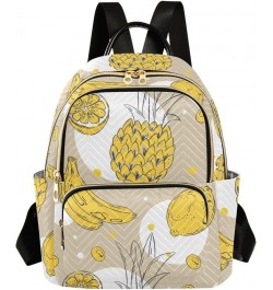 Peach Fruit Pattern Women's Backpack Wallet Casual Small Backpack Fashion Women's Travel Bag School Backpack Color120 Small $...