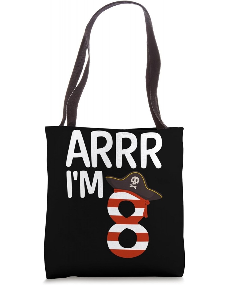 8 Years Old Boy 8th Birthday Gift Bday Pirate Tote Bag $11.75 Totes