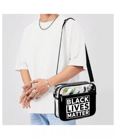 Clear Bag Stadium Approved - PVC Clear Purse Clear Crossbody Bag with Front Pocket for Concerts Sports Festivals Pattern (629...