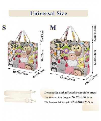 Womens Totes Purse Cute Bee Crossbody Handbag Pattern Book Bag Laptop Big Satchel Cute Cartoon Animals $11.21 Others