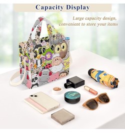 Womens Totes Purse Cute Bee Crossbody Handbag Pattern Book Bag Laptop Big Satchel Cute Cartoon Animals $11.21 Others