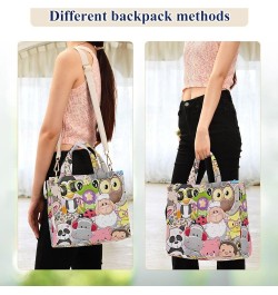 Womens Totes Purse Cute Bee Crossbody Handbag Pattern Book Bag Laptop Big Satchel Cute Cartoon Animals $11.21 Others