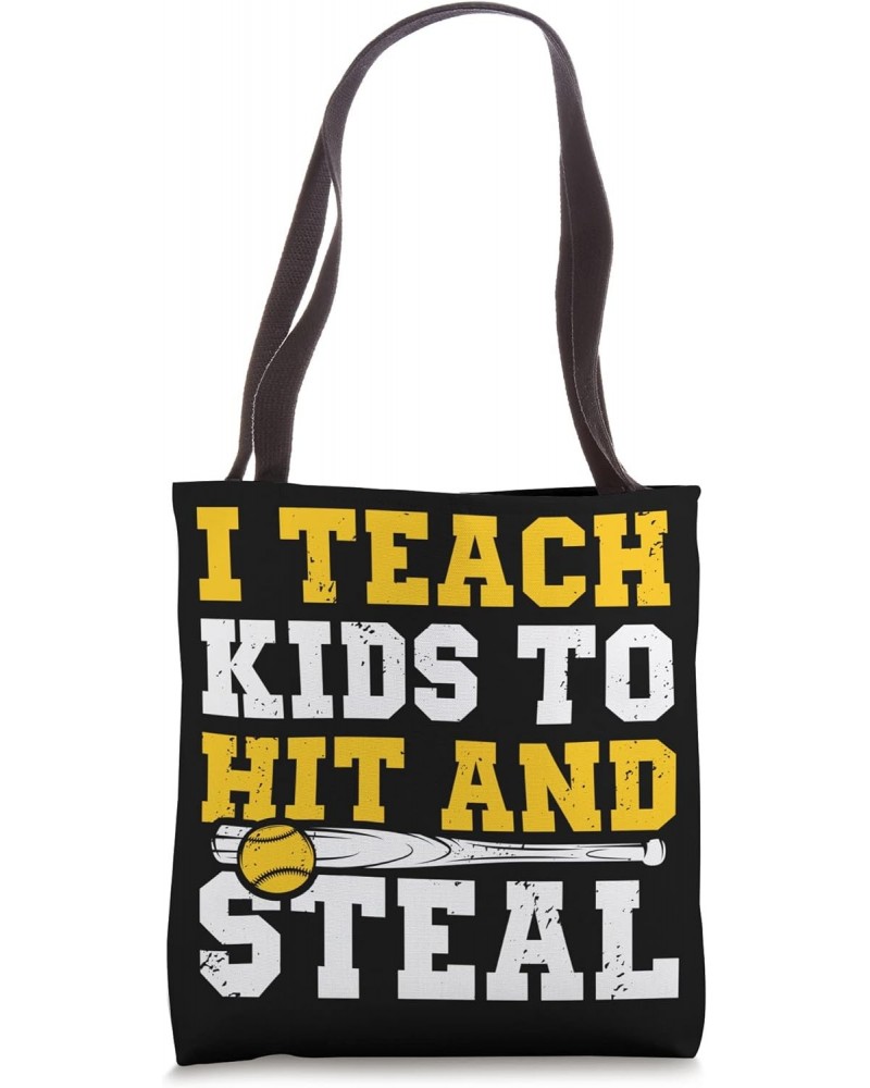 Funny Coach Graphic for Women and Men Softball Coach Tote Bag $11.00 Totes