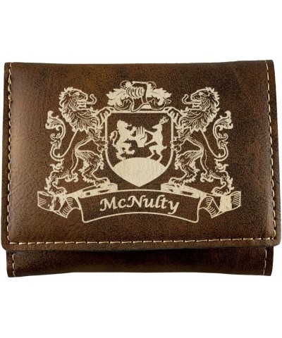 McNulty Irish Coat of Arms Rustic Leather Wallet $15.27 Wallets