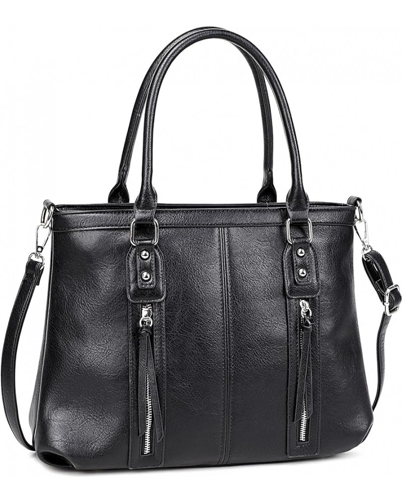 Purses for Women Vegan Soft Leather Handbags Large Womens Crossbody Purse Ladies Tote Hobo Bags Shoulder Bag Black $21.72 Cro...