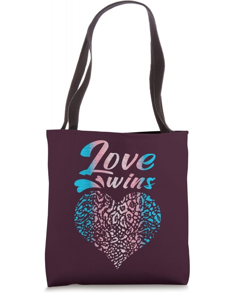 Love wins, heart in transgender colors, LGBT Pride Tote Bag $11.27 Totes