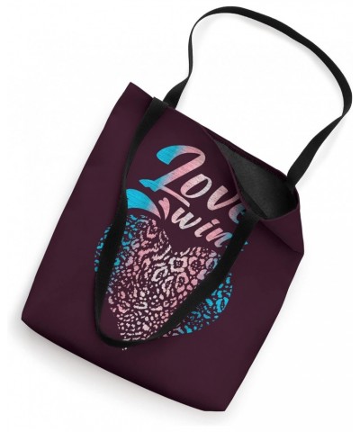 Love wins, heart in transgender colors, LGBT Pride Tote Bag $11.27 Totes