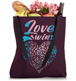 Love wins, heart in transgender colors, LGBT Pride Tote Bag $11.27 Totes