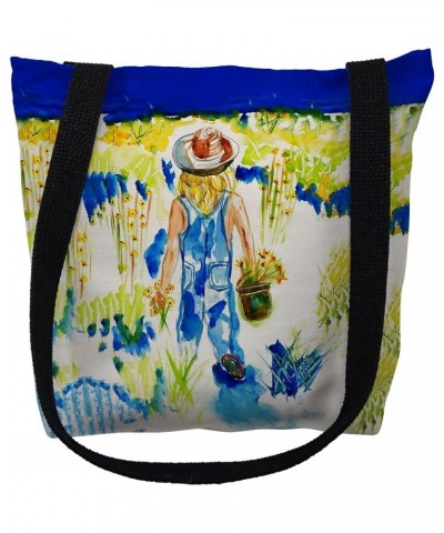 TY079S 13 x 13 in. Garden Girl Tote Bag - Small $21.53 Totes