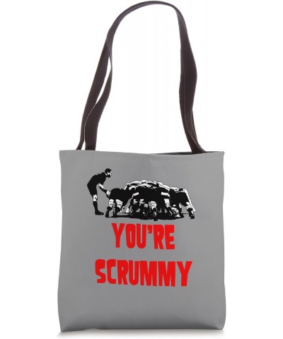 You Are Scrummy Funny Rugby Valentine Tote Bag $12.92 Totes