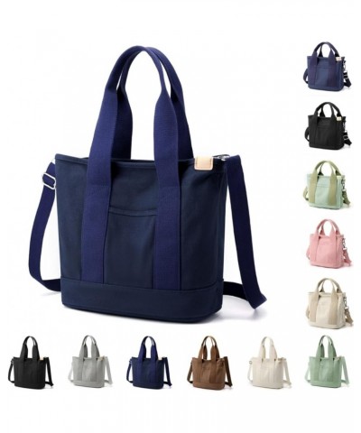 Tote Bag for Women Canvas Shoulder Bags Mini Crossbody Bag Tote Handbags Fashion Hobo Bags Travel Bag 02-navy-large $9.90 Totes