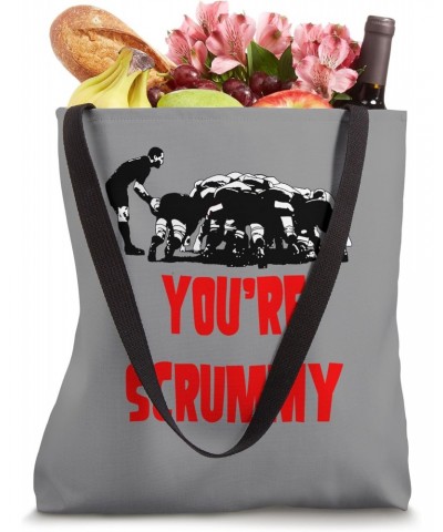 You Are Scrummy Funny Rugby Valentine Tote Bag $12.92 Totes