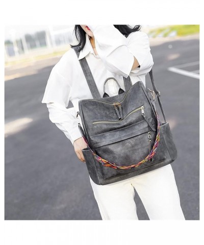 Fashion Women Backpack Quality Leather Backpack Shoulder Bags Fashion Bags For women Womens (Color : Off White, Size : 14 * 1...