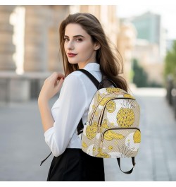 Peach Fruit Pattern Women's Backpack Wallet Casual Small Backpack Fashion Women's Travel Bag School Backpack Color120 Small $...