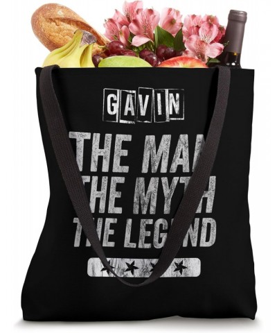 Gavin The Man The Myth The Legend First Name Gavin Tote Bag $13.80 Totes