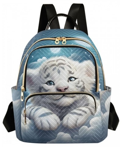 White Tiger Baby Fashion Travel Backpack for Women Multi Pockets Lightweight Purse for Women-S Multicolor Medium $13.33 Backp...