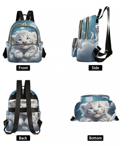 White Tiger Baby Fashion Travel Backpack for Women Multi Pockets Lightweight Purse for Women-S Multicolor Medium $13.33 Backp...