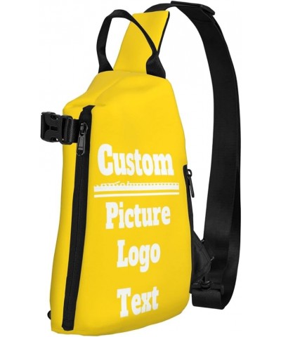 Sling Bags Customized Crossbody Chest Bag Your Own Add Your Design Sport Shoulder Crossbody Bag Customized Gifts Customized G...