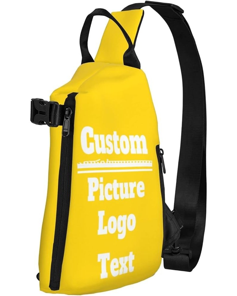 Sling Bags Customized Crossbody Chest Bag Your Own Add Your Design Sport Shoulder Crossbody Bag Customized Gifts Customized G...