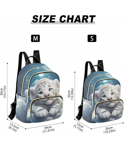 White Tiger Baby Fashion Travel Backpack for Women Multi Pockets Lightweight Purse for Women-S Multicolor Medium $13.33 Backp...