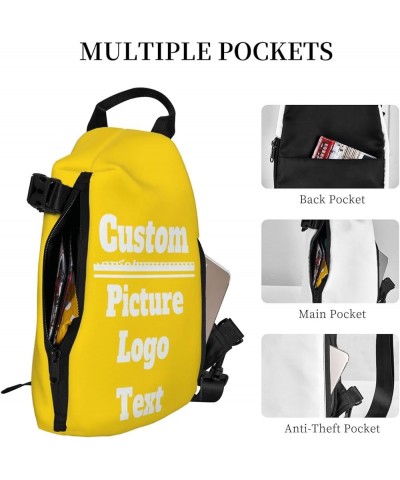 Sling Bags Customized Crossbody Chest Bag Your Own Add Your Design Sport Shoulder Crossbody Bag Customized Gifts Customized G...