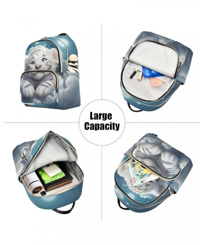 White Tiger Baby Fashion Travel Backpack for Women Multi Pockets Lightweight Purse for Women-S Multicolor Medium $13.33 Backp...