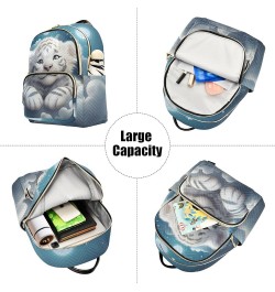 White Tiger Baby Fashion Travel Backpack for Women Multi Pockets Lightweight Purse for Women-S Multicolor Medium $13.33 Backp...