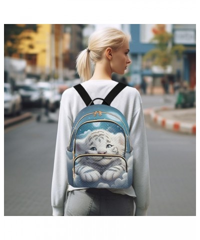 White Tiger Baby Fashion Travel Backpack for Women Multi Pockets Lightweight Purse for Women-S Multicolor Medium $13.33 Backp...